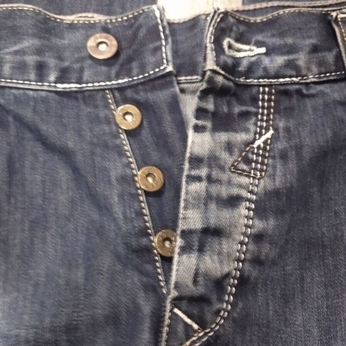 Men's dark blue denim jeans