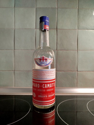 Συλλεκτικό μπουκάλι απεριτιφ Amaro Camatti σαν καινούργιο, Ιταλία