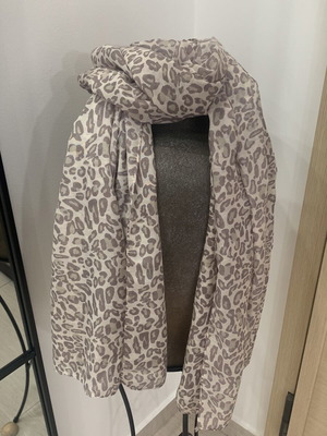 Animal Print Scarf in Nude Tones like new