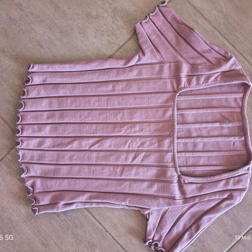 American Eagle lilac ribbed blouse like new, size S