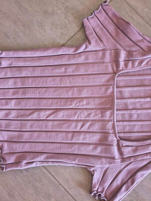 American Eagle lilac ribbed blouse like new, size S