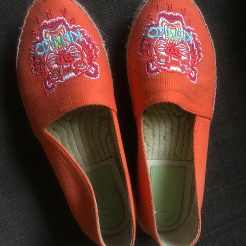 Kenzo Tigre espadrilles size 37 like new, orange