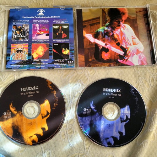 Hendrix Live At The Fillmore East CD like new, 2 pieces