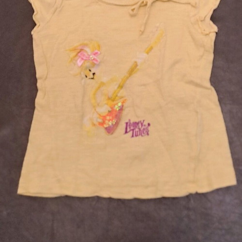 Prenatal girls' cotton t-shirt like new, yellow 104 cm