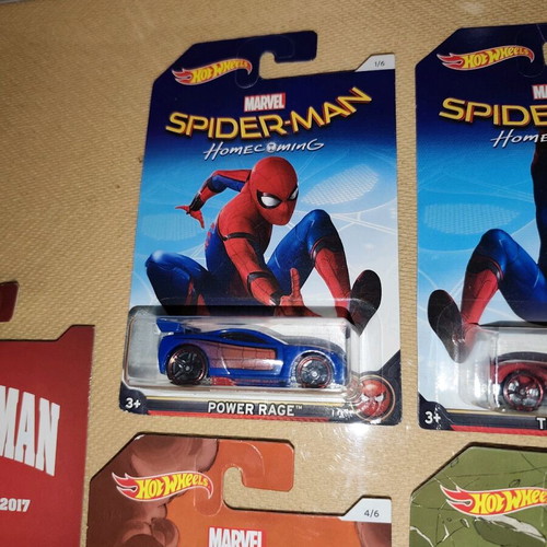 Hot Wheels Spiderman Homecoming set of 7 cars new