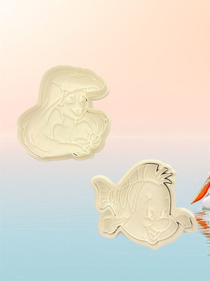 Σετ κουπ πατ Ariel και Flounder Η μικρή γοργόνα