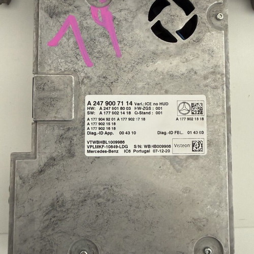 Mercedes-Benz GLB X247 7" OEM Display Set with Control Unit