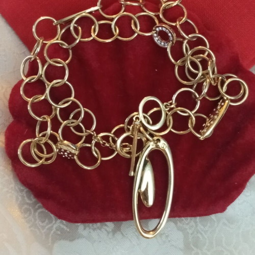 Swarovski vintage necklace with rings