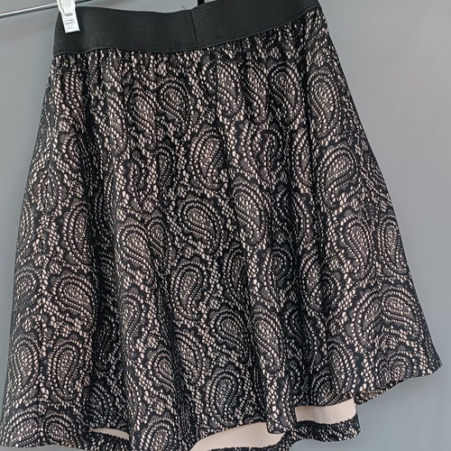 My Tiffany skirt new, mini winter, black with beige lace, size S