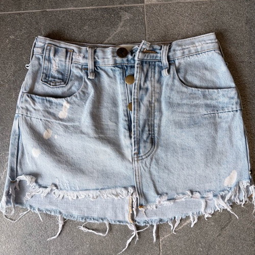 One Teaspoon denim skirt like new, blue, size XS
