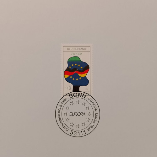Germany 1998 First Day Cover Stamp, Bonn postmark