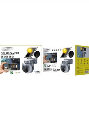 Andowl Camera with SIM Card 4K HD new, Solar Camera 4K