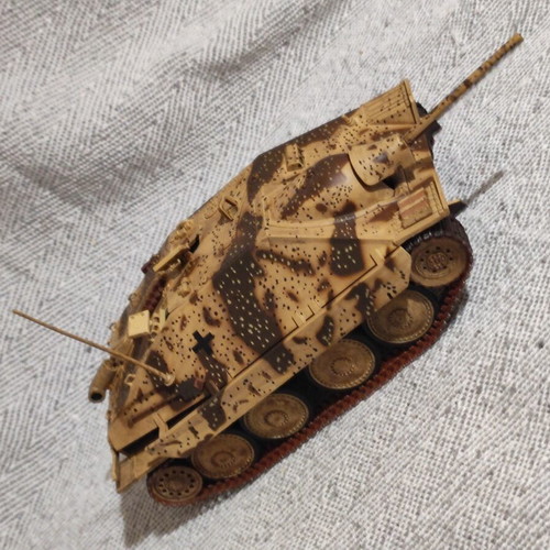 Jagdpanzer 38 Hetzer plastic tank model used, 21st Century Toys