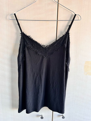 Lace blouse Zara black like new, size S