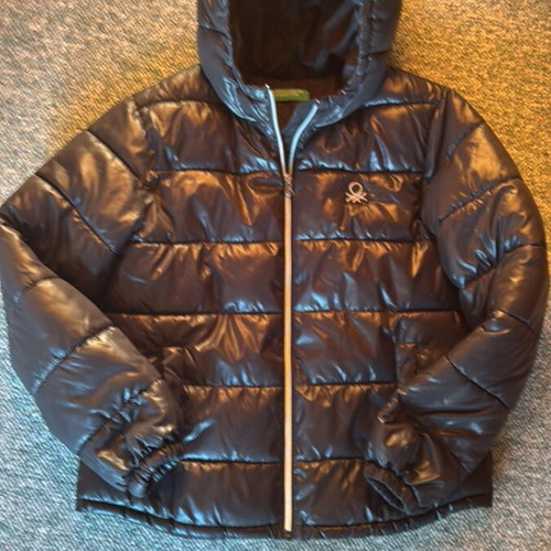 Benetton kids jacket like new, black, size 158 cm