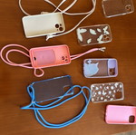 iPhone 13/14 cases like new, set of 9 with accessories