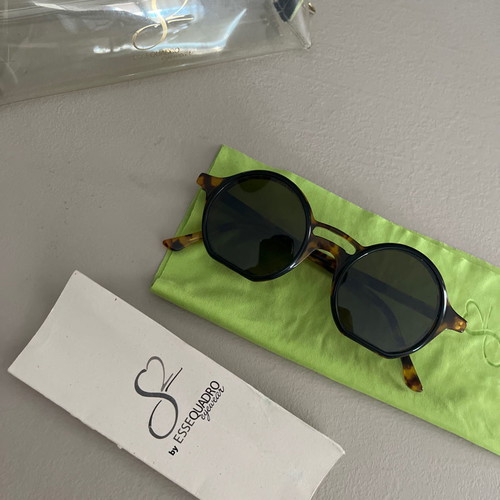 Essequadro Eyewear handmade sunglasses used, brown