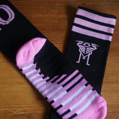 Lionel Messi #10 Socks pink/black new, one size