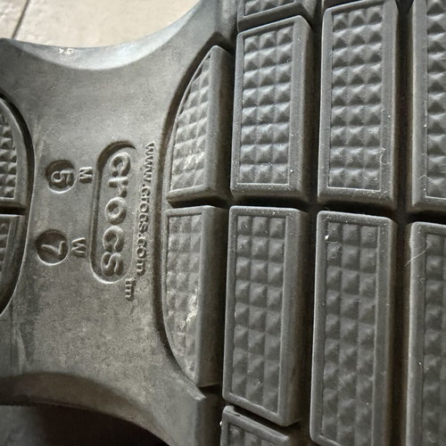 Crocs Mega Crush sandals size 37-38, black