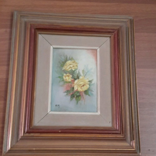 Painting with Rose Theme with Nice Frame