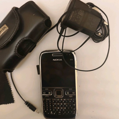 Nokia E72 used in very good condition with leather belt case