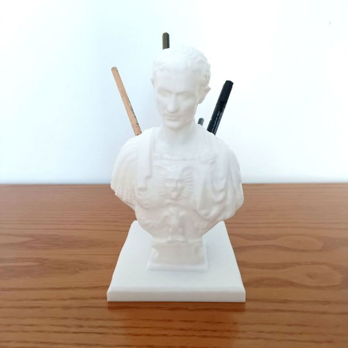 Julius Caesar pencil holder new, 3D printed, 20 cm