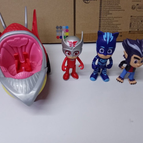 PJ Masks figures and Turbo Blast vehicle like new