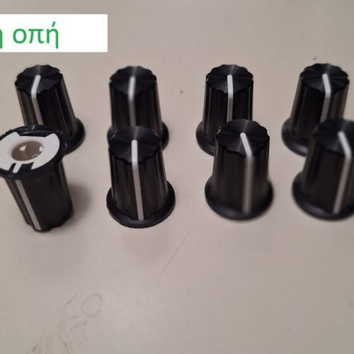 Knobs, potentiometers and console buttons new for audio and midi controllers
