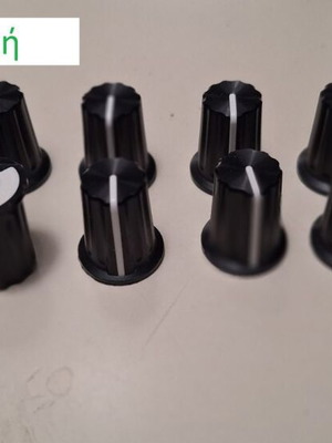 Knobs, potentiometers and console buttons new for audio and midi controllers