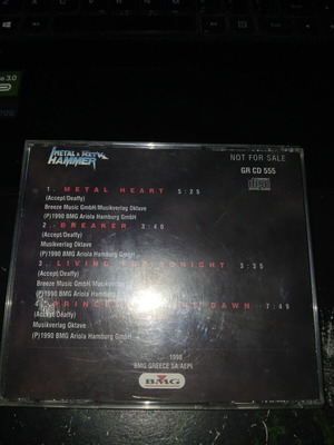 Accept Breakers On Stage CD used, metal