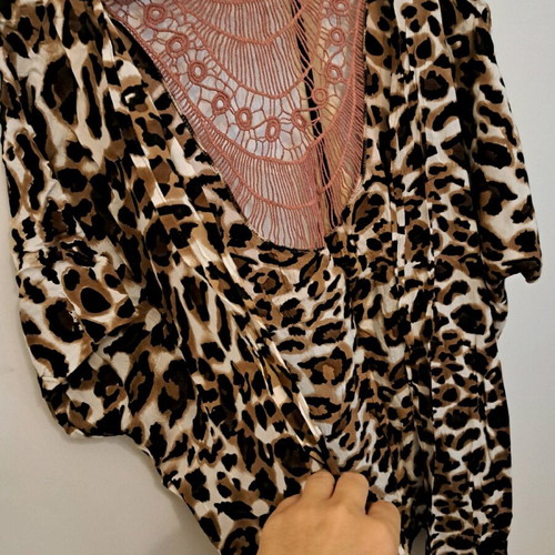 Caftan used with impressive knitted back