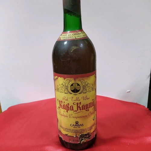 Various old and rare wine bottles