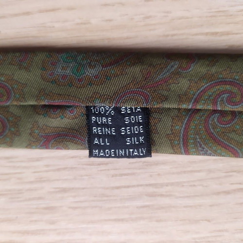 Galfa Club Italy men's silk tie like new multicolor 9 cm