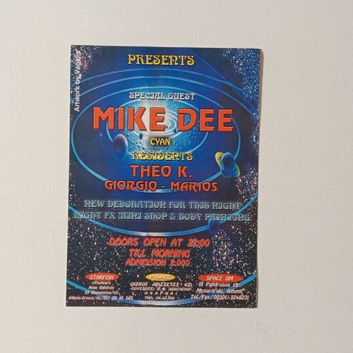 Rare electronic music flyers set, like new