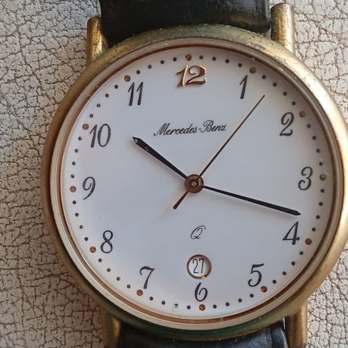 Mercedes-Benz Classic Dress Watch like new, quartz, leather strap