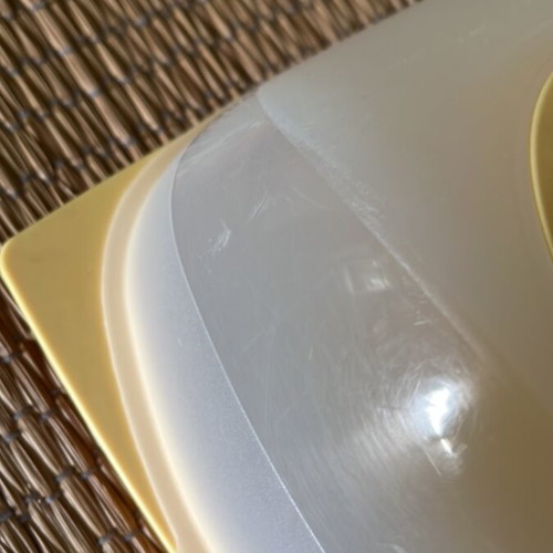 Tupperware cheese container slightly used with scratches