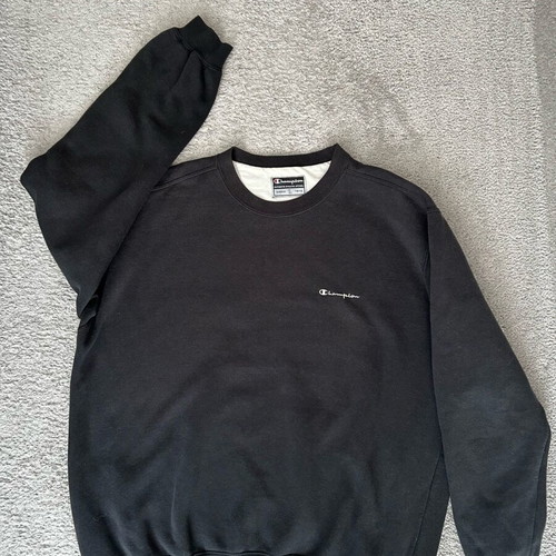 Champion Crewneck Sweatshirt Mens Large Black used