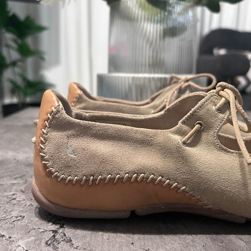 Nautica beige suede ballet flats size 37 like new