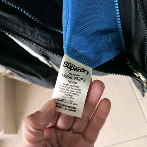 Superdry men's windcheater medium like new, black