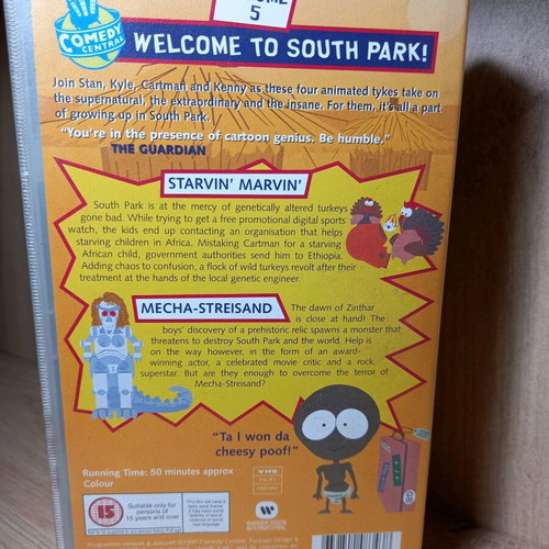South Park VHS tapes like new, set of 3 without subtitles