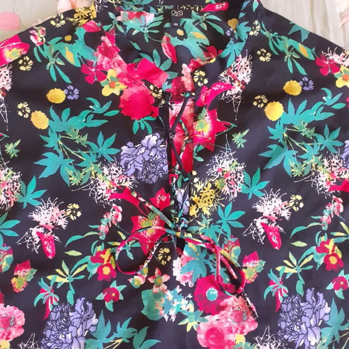 OVS Summer Blouse like new, size XXL 44, multicolor black