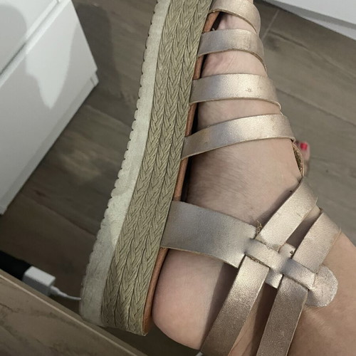 Bozikis bronze sandals used, size 40, pink
