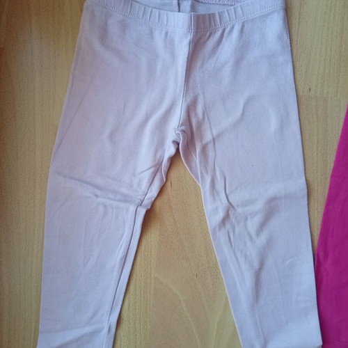Girls' leggings pants and shorts used, ages 3-4, sizes 98-104 cm