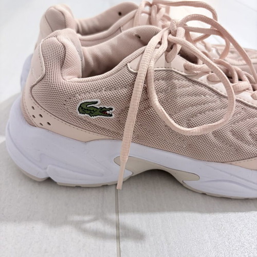 Lacoste sneakers, pink, size 38, sport style