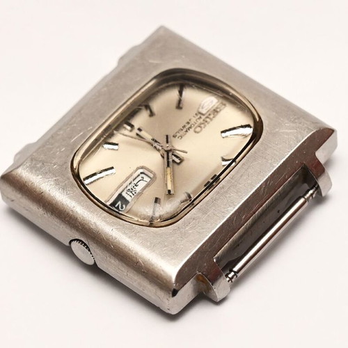 Seiko-5 Automatic 21 jewels used, silver, 1960s