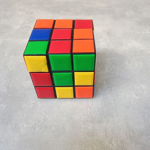 Rubik Cube puzzle collectible toy used, 1980s