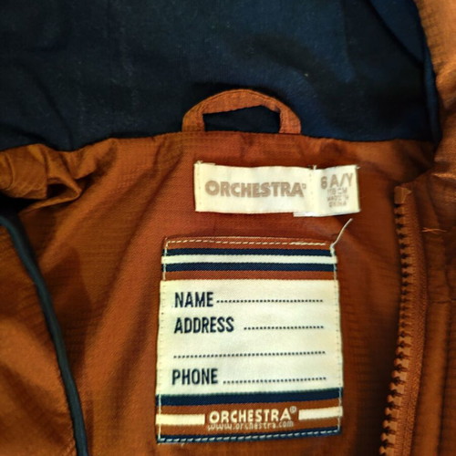 Orchestra jacket size 6, like new, brown