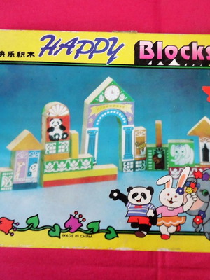 Happy Blocks wooden building blocks