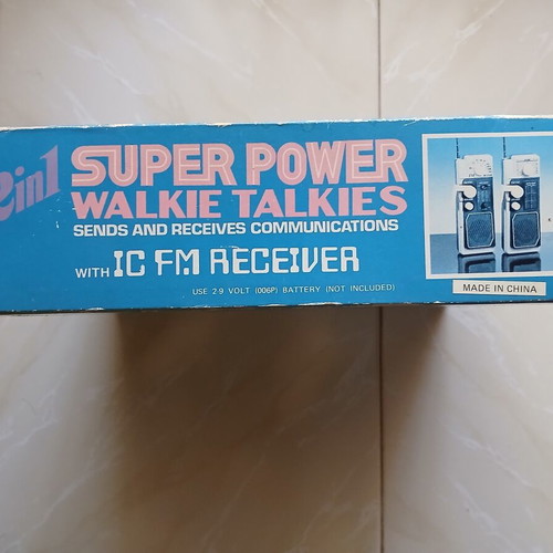 Super Power Walkie Talkies AL-602FM set like new with FM receiver
