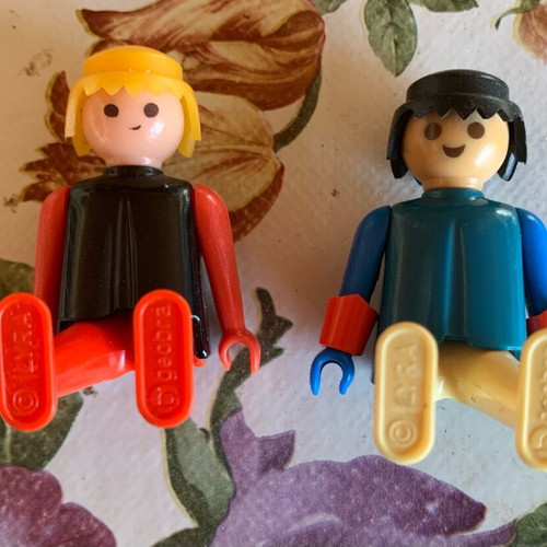 Playmobil Lyra vintage figures used, Greek made